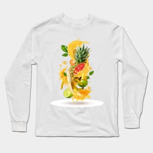 Realistic fruiti juice Long Sleeve T-Shirt